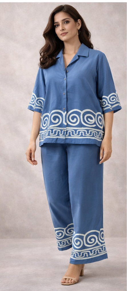 Azure Wave Co-ord Set | The Sash