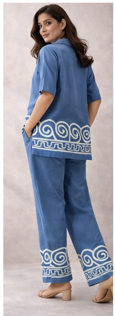 Azure Wave Co-ord Set | The Sash