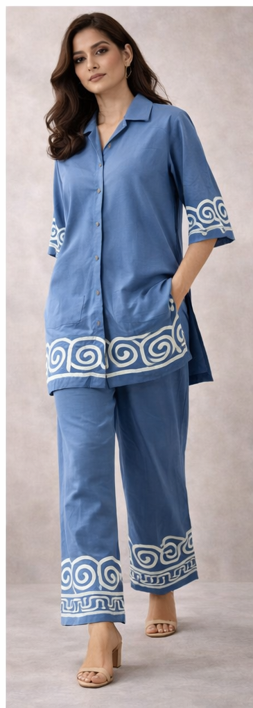 Azure Wave Co-ord Set | The Sash
