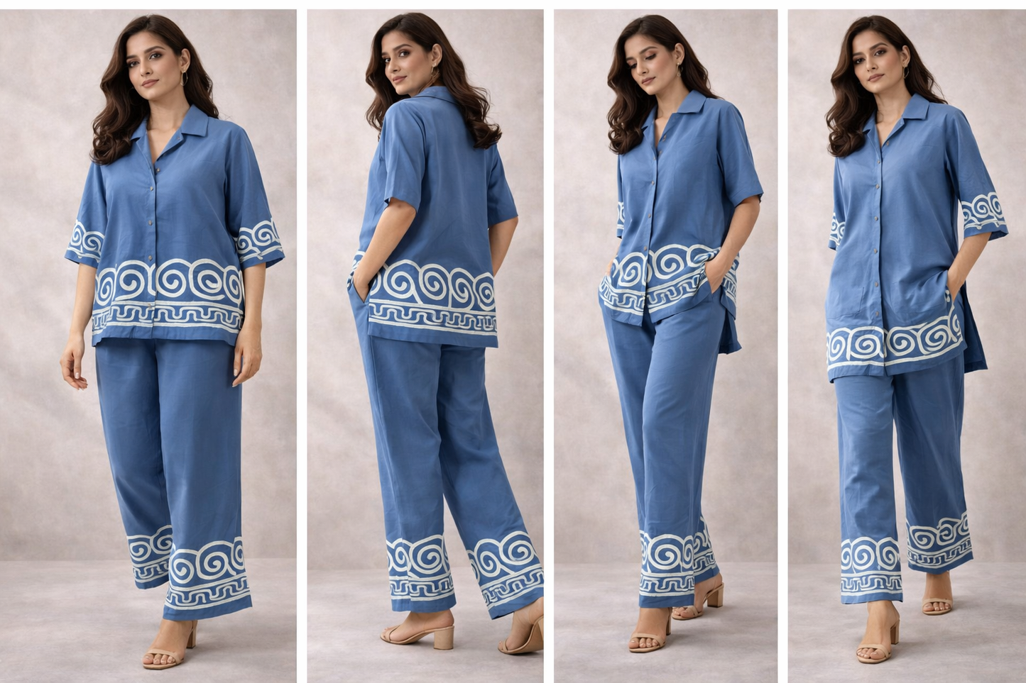 Azure Wave Co-ord Set | The Sash