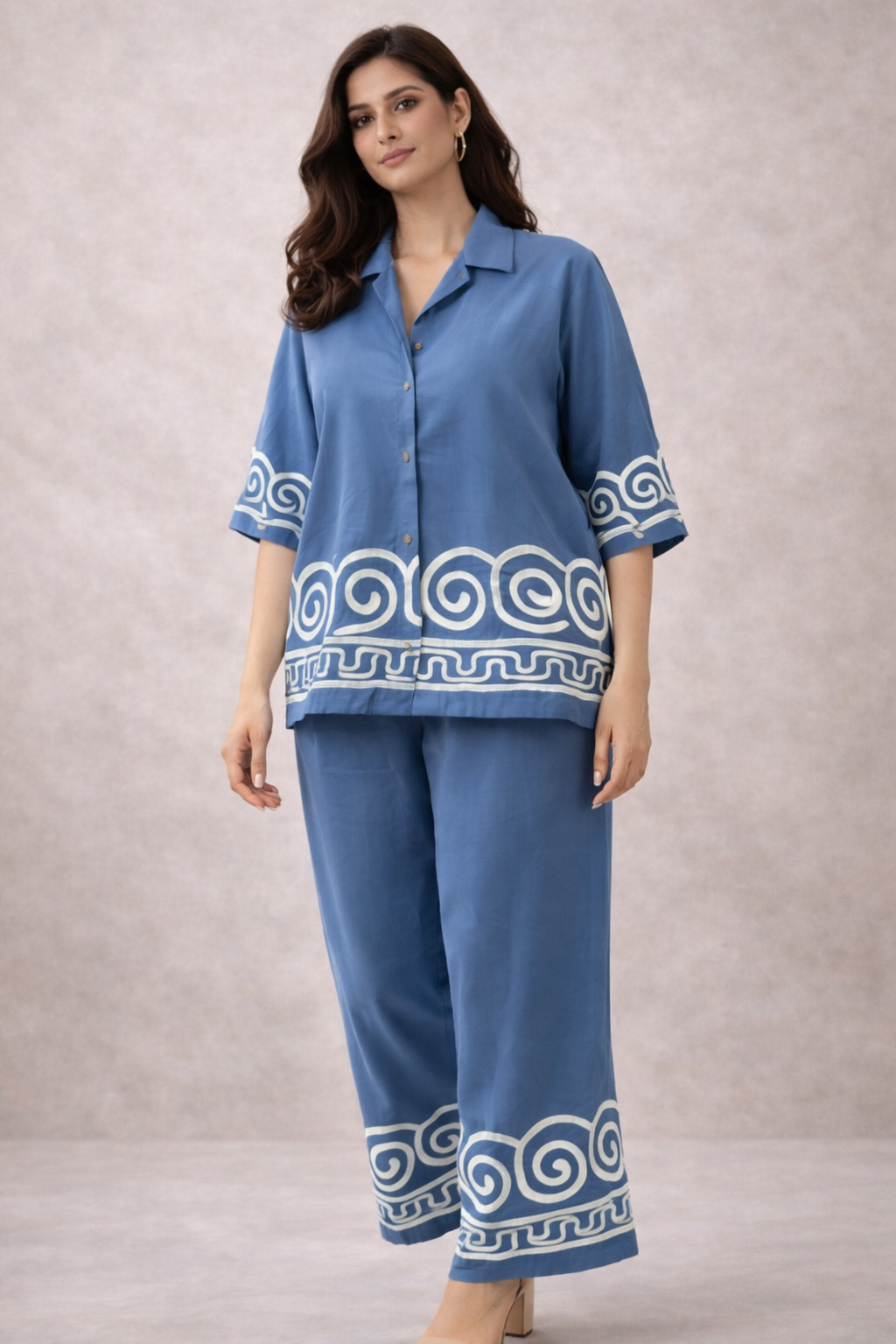 Azure Wave Co-ord Set | The Sash