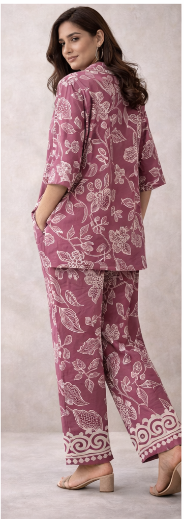 Rosewood Bloom Co-ord Set | The Sash