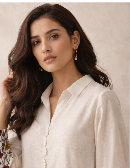Ivory Garden Printed Kurta Set | The Sash